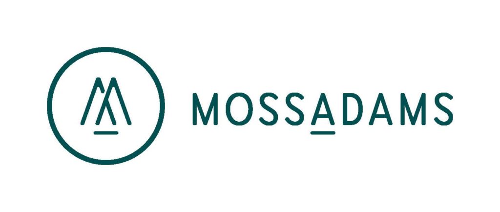 MossAdams Logo, a sponsor of Space Apps Seattle